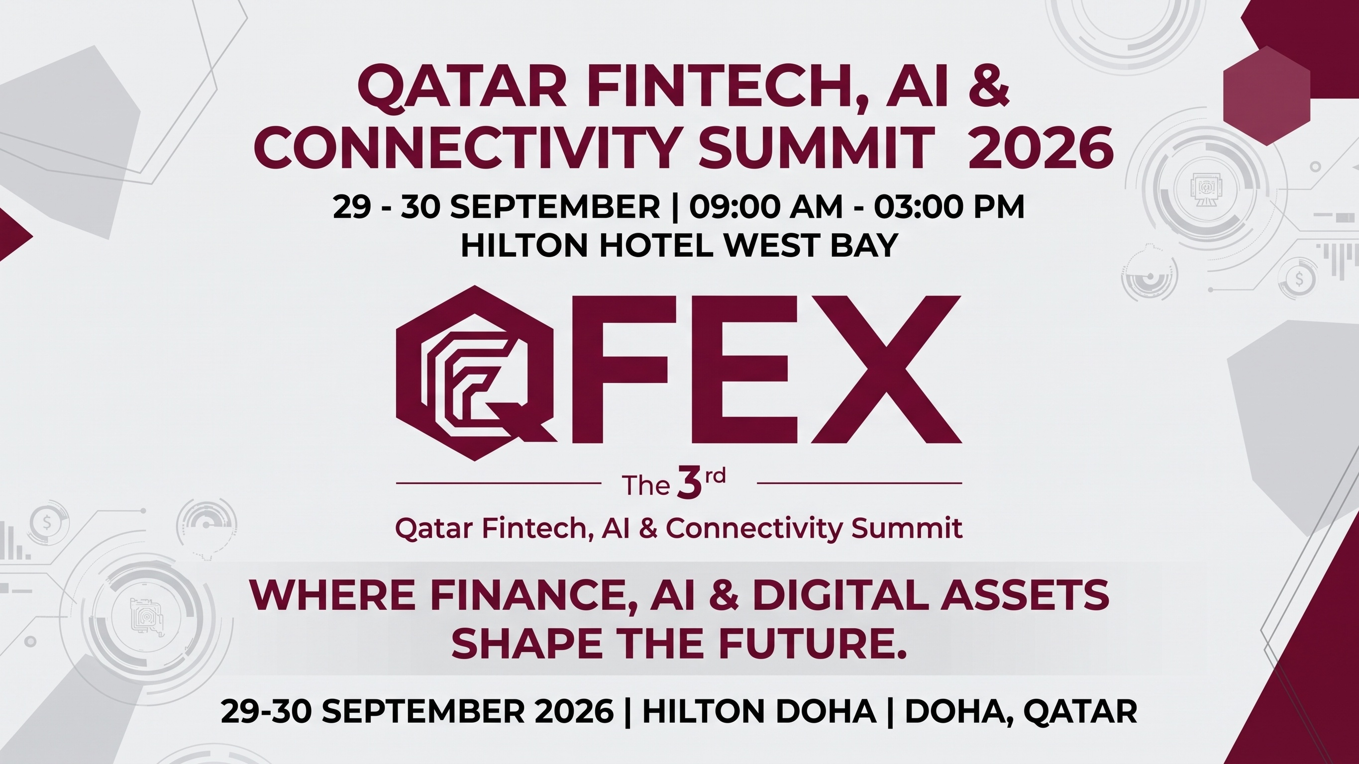 QFEX 2026 - Qatar FinTech, AI & Connectivity Summit 2026