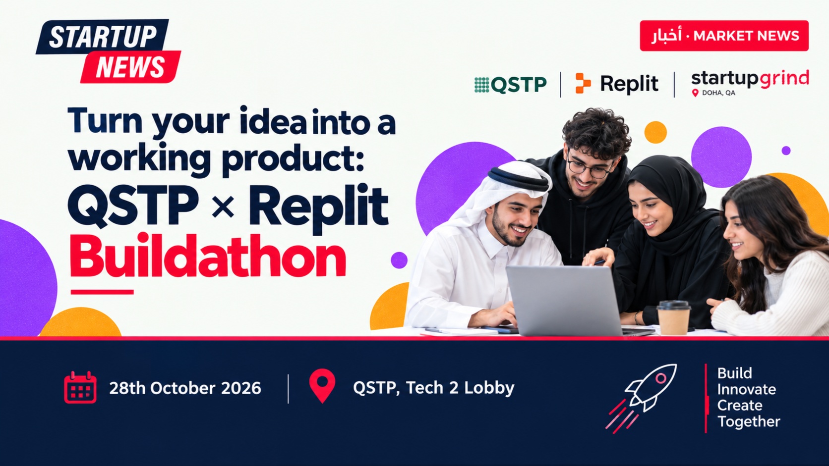 Turn your idea into a working product: QSTP × Replit Buildathon